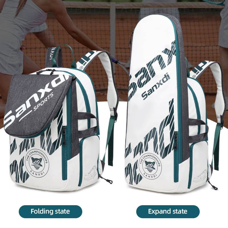 Badminton Outdoor - Men Foldable Tennis Paddle Backpack Squash