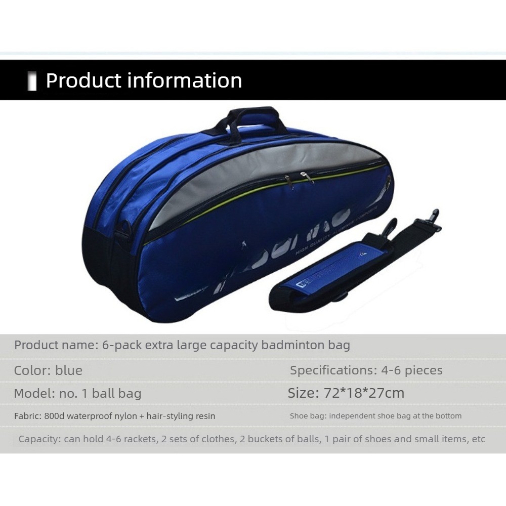 Badminton backpack, 6-pack, la - Badminton Outdoor review and price