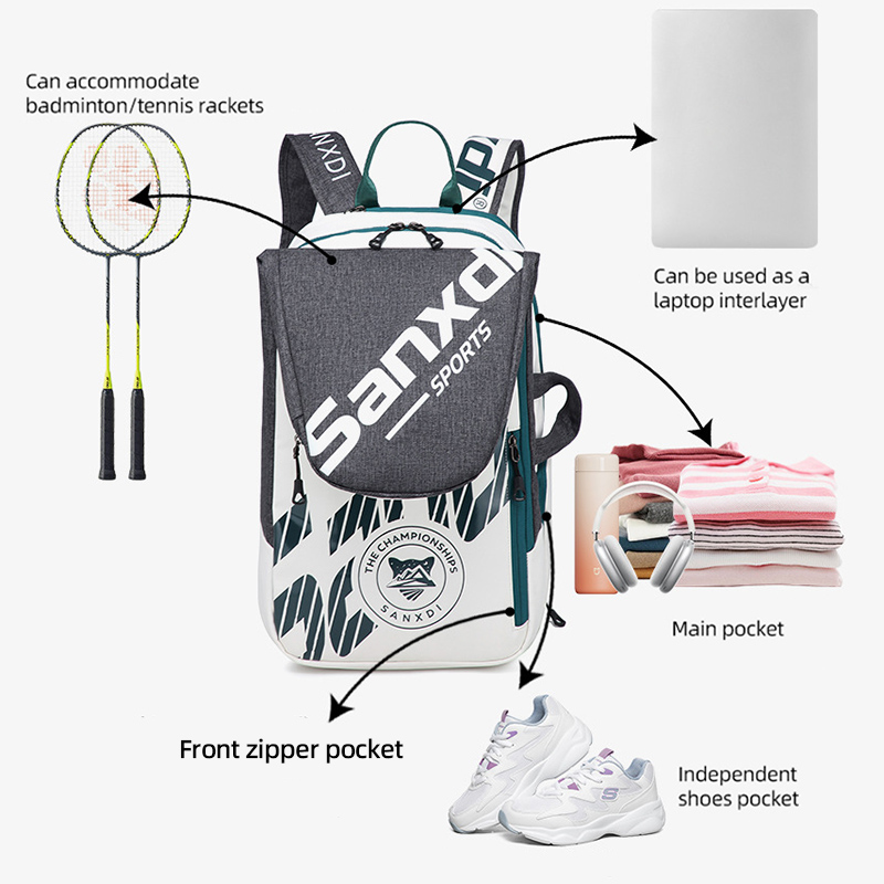 Men Foldable Tennis Paddle Bac - Badminton Outdoor review and price