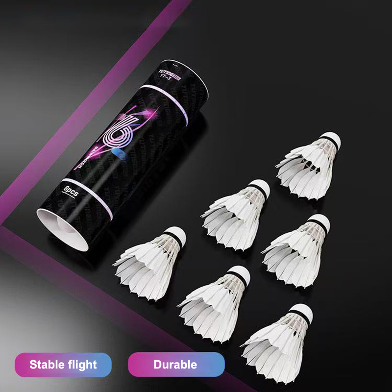 3/6Pcs White Goose Feather Bad - Badminton Shuttlecock review and price