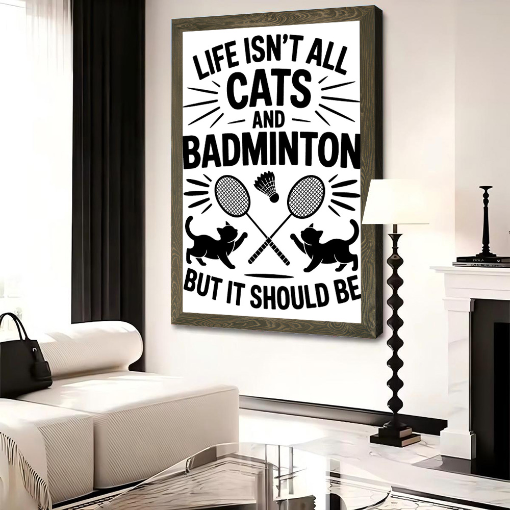 Cats and Badminton Funny Quote - Badminton Quotes Funny review and price