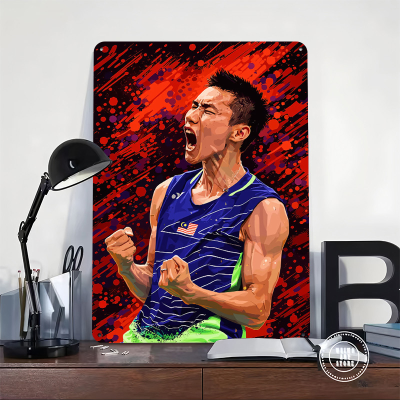 Badminton Player Celebrating V - Badminton Victory review and price