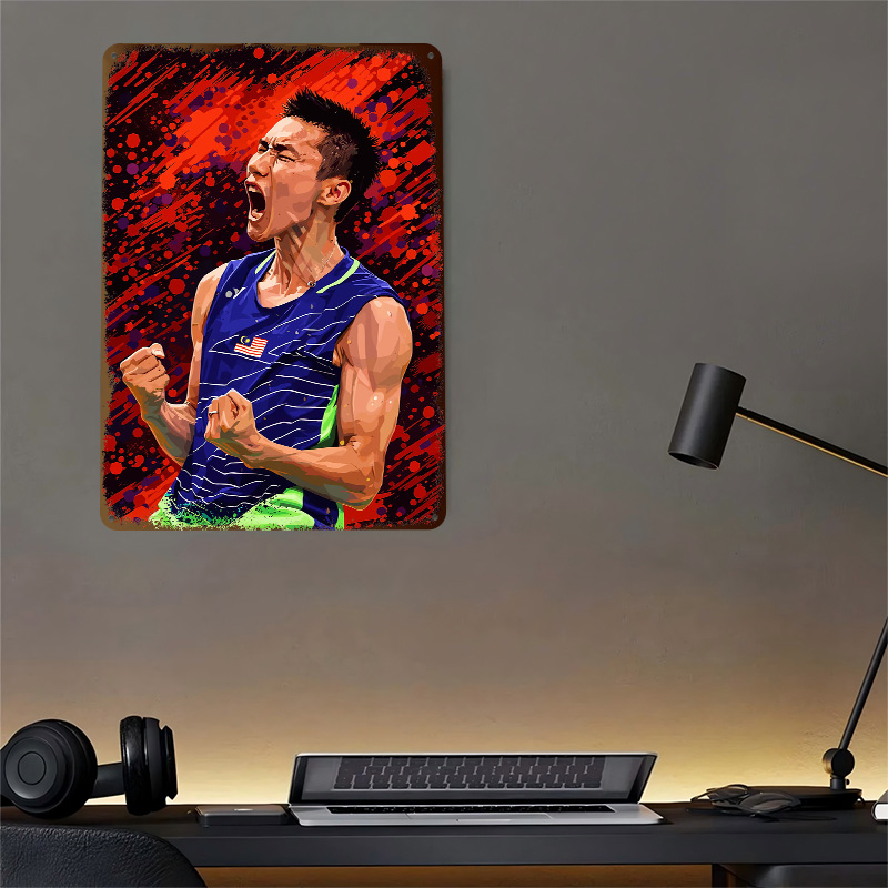 Badminton Player Celebrating V - Badminton Victory review and price
